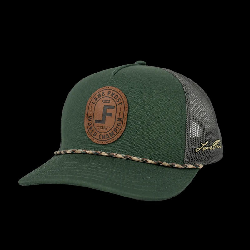 The Branded Hat by Lane Frost in Moss/Charcoal