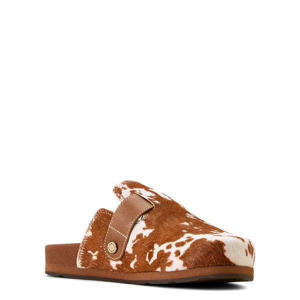 The Country Mule Cowhide Clogs by Ariat