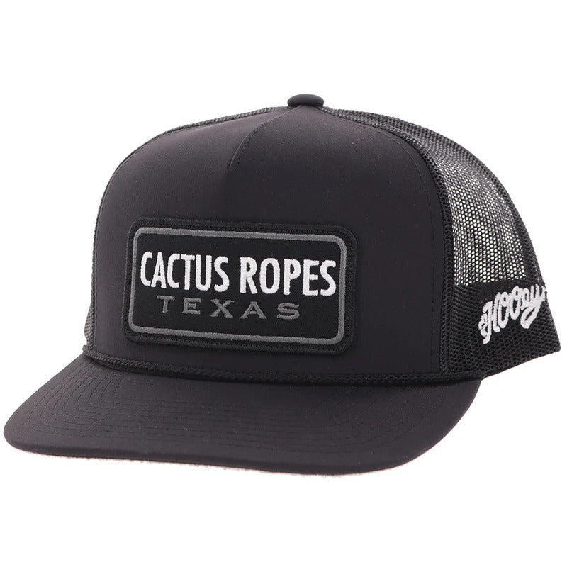 The Cactus Ropes Patch Hat by Hooey in Black Out