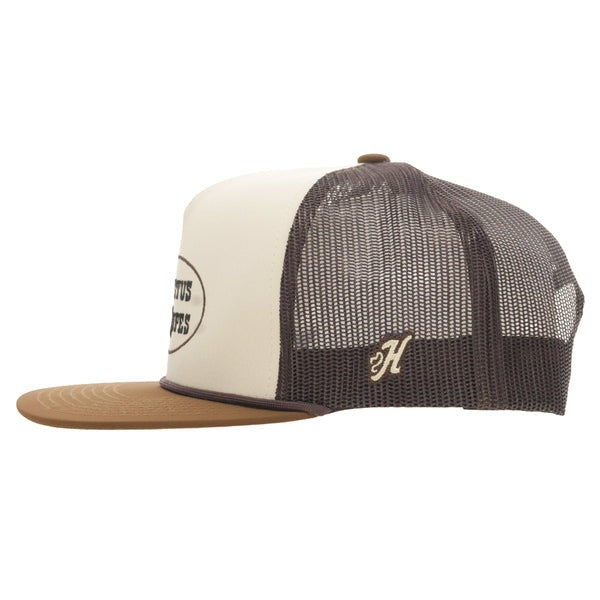 Cactus Ropes 5-Panel Trucker Snapback Hat Tan/Brown