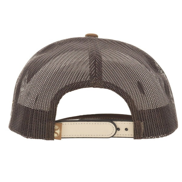 Cactus Ropes 5-Panel Trucker Snapback Hat Tan/Brown