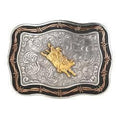 The Barbed Out Bull Belt Buckle by Crumrine