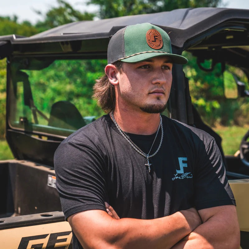 The Branded Hat by Lane Frost in Moss/Charcoal