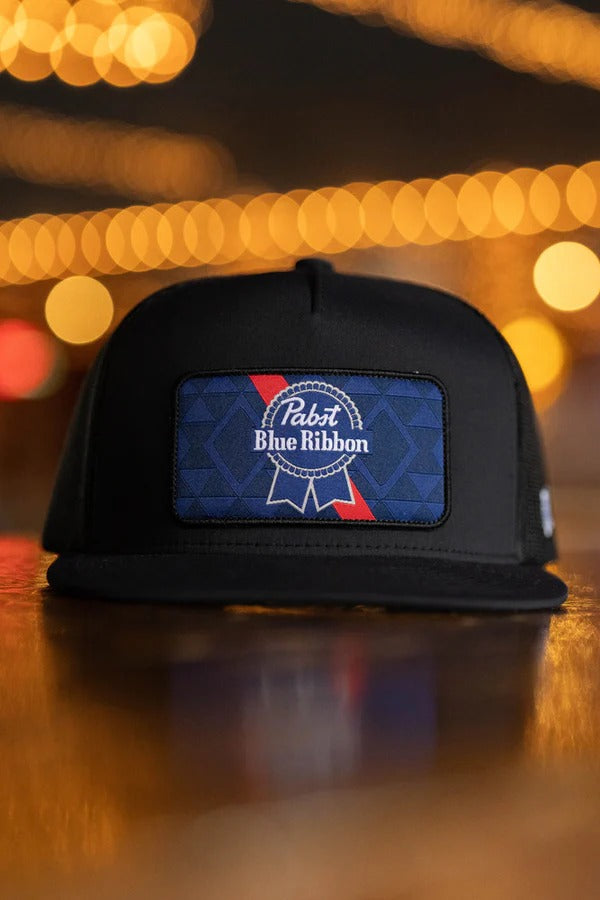 Pabst Aztec Patch Hat by Hooey in Black/Black