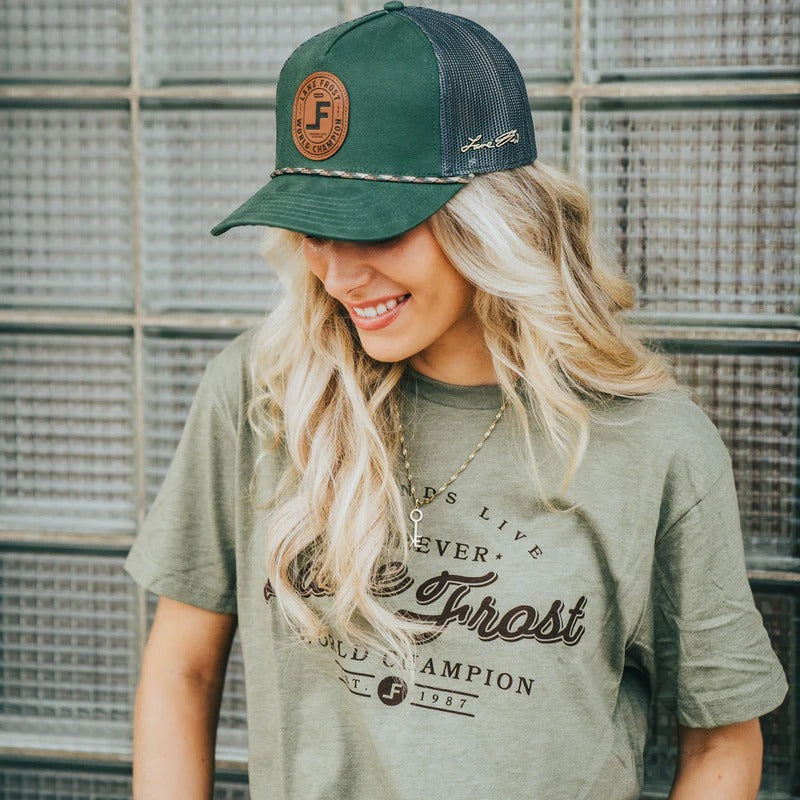The Branded Hat by Lane Frost in Moss/Charcoal
