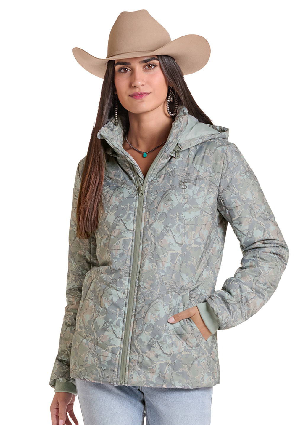 The Perfect Pastel Puffer Jacket by Panhandle Slim in Camo Craze
