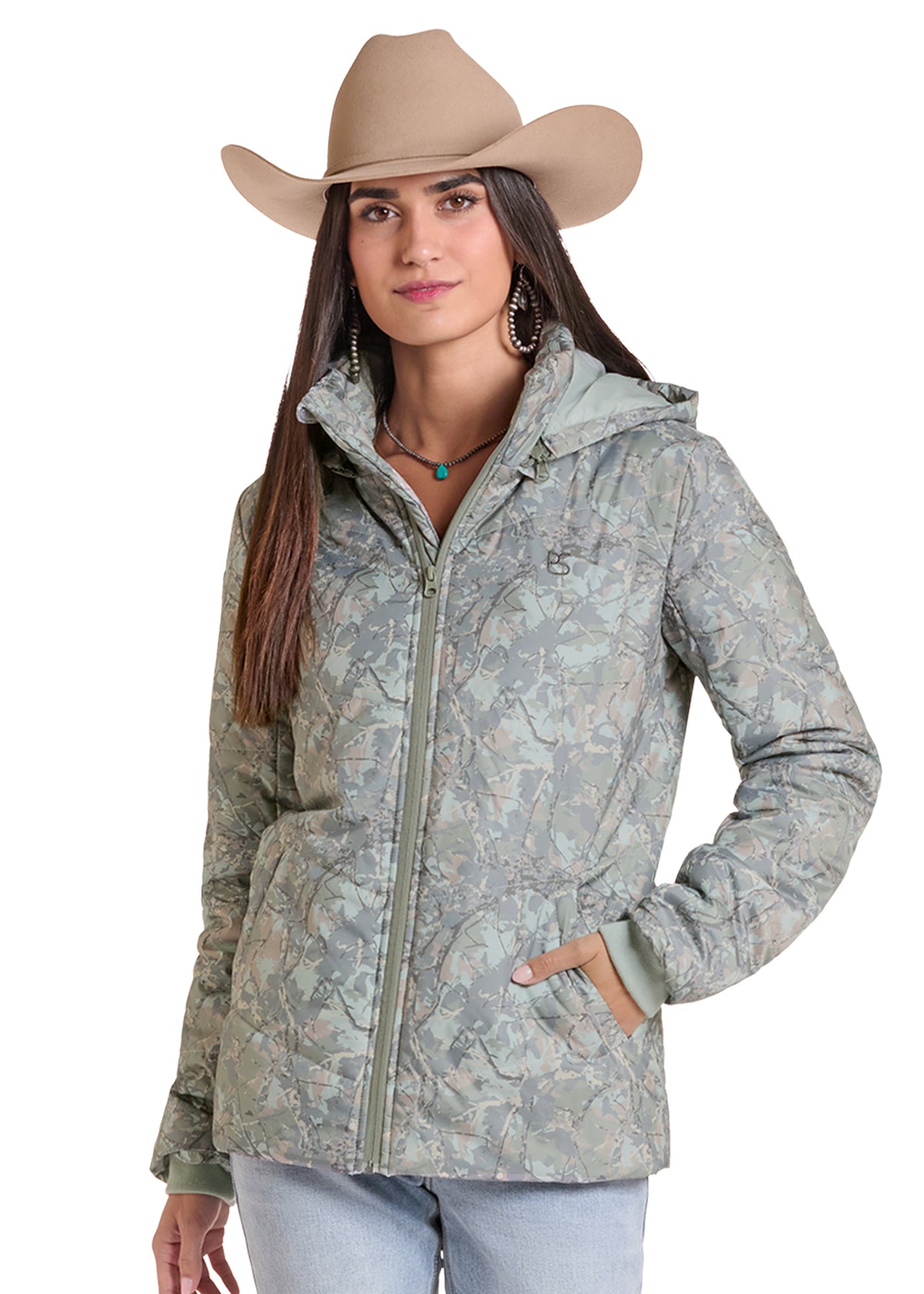 The Perfect Pastel Puffer Jacket by Panhandle Slim in Camo Craze