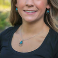 The Double Rope Turquoise Earrings by Montana Silversmiths