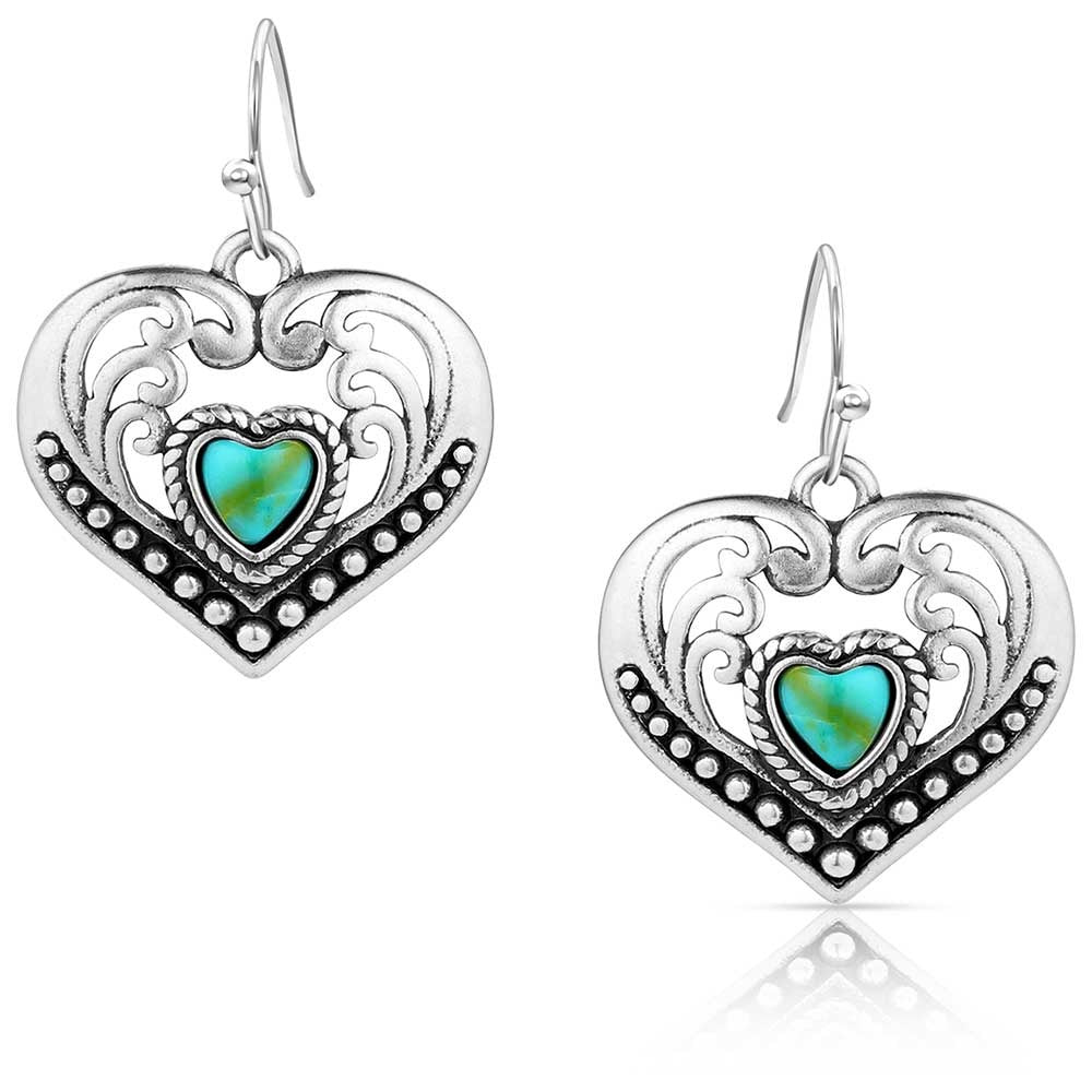 The Fierce Hearts Earrings by Montana Silversmiths