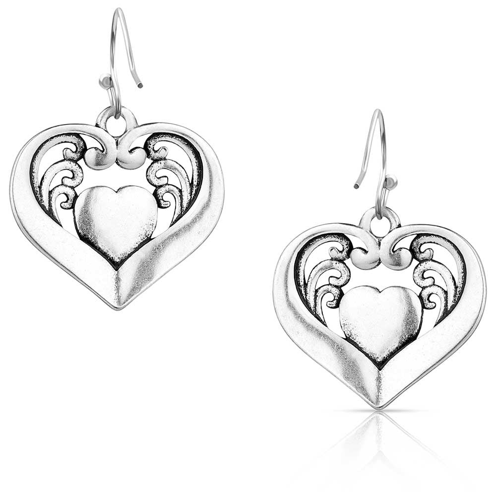 The Fierce Hearts Earrings by Montana Silversmiths