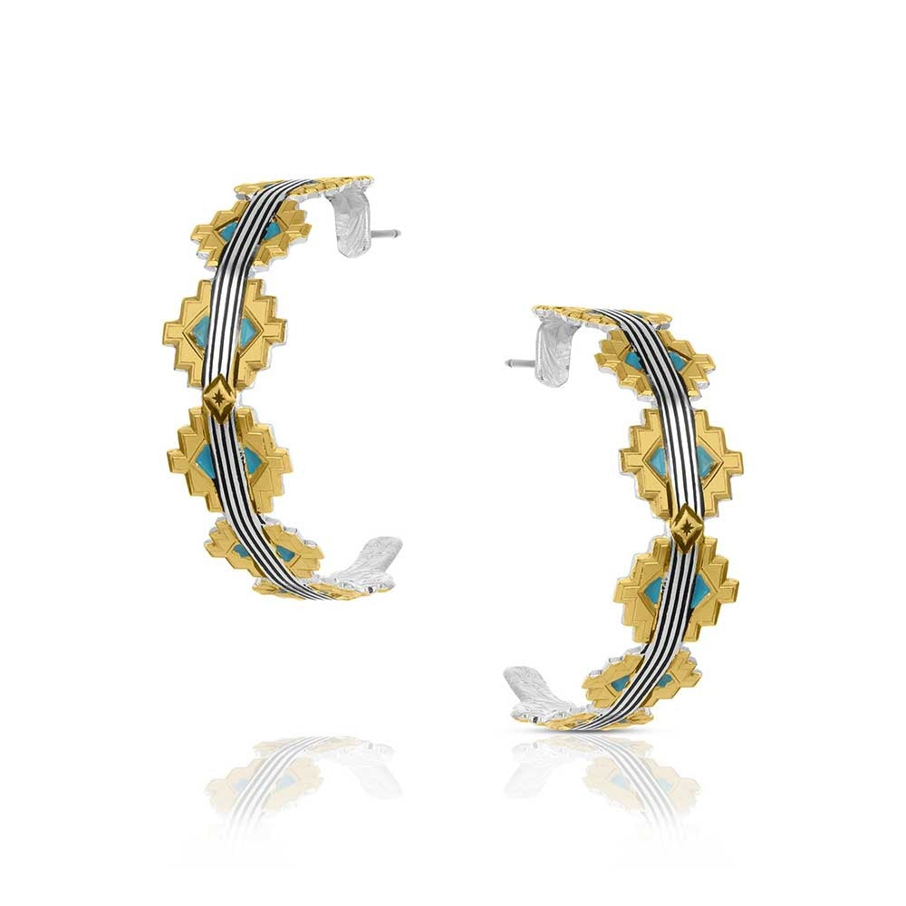 The Painted Sky Hoop Earrings by Montana Silversmiths