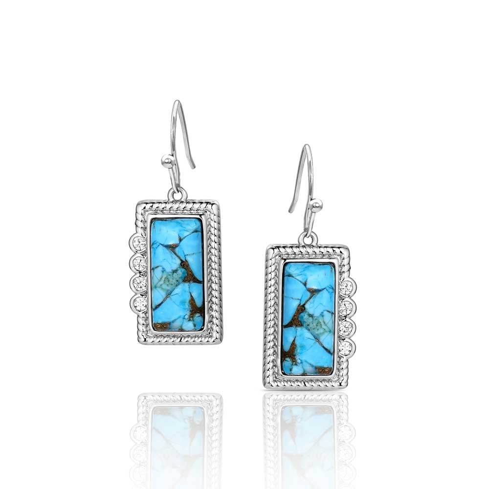 The Summer rain Turquoise Earrings by Montana Silversmiths