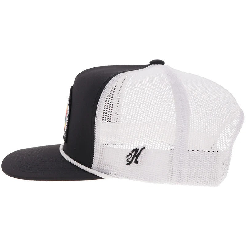 Rad Gruene Hall Hat by Hooey in Black/White