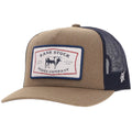 The Rank Stock Hat by Hooey Brown/Navy/Wht Patch