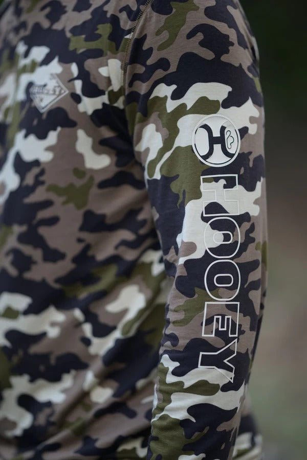 The Captain Camo L/S Hooded Shirt by Hooey