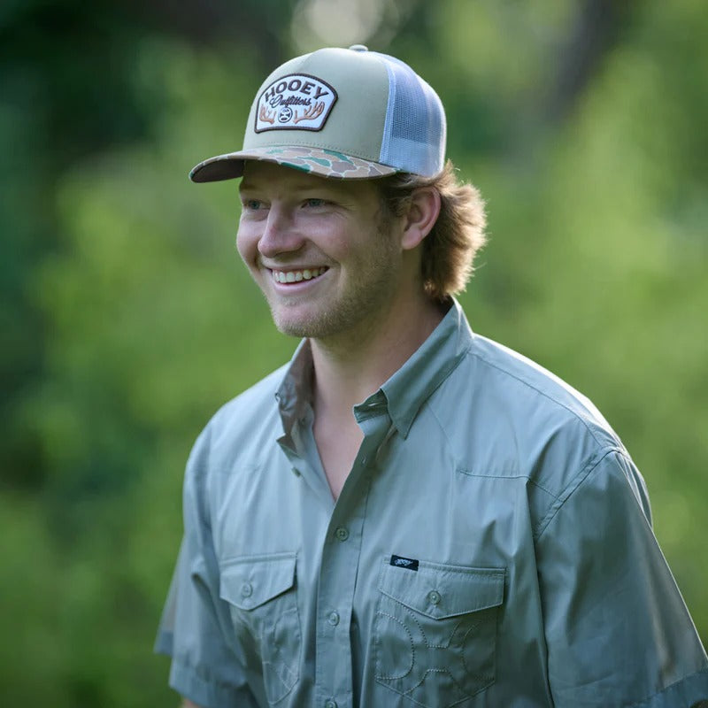 The Outfitters Hat by Hooey Camo/Tan/Wht