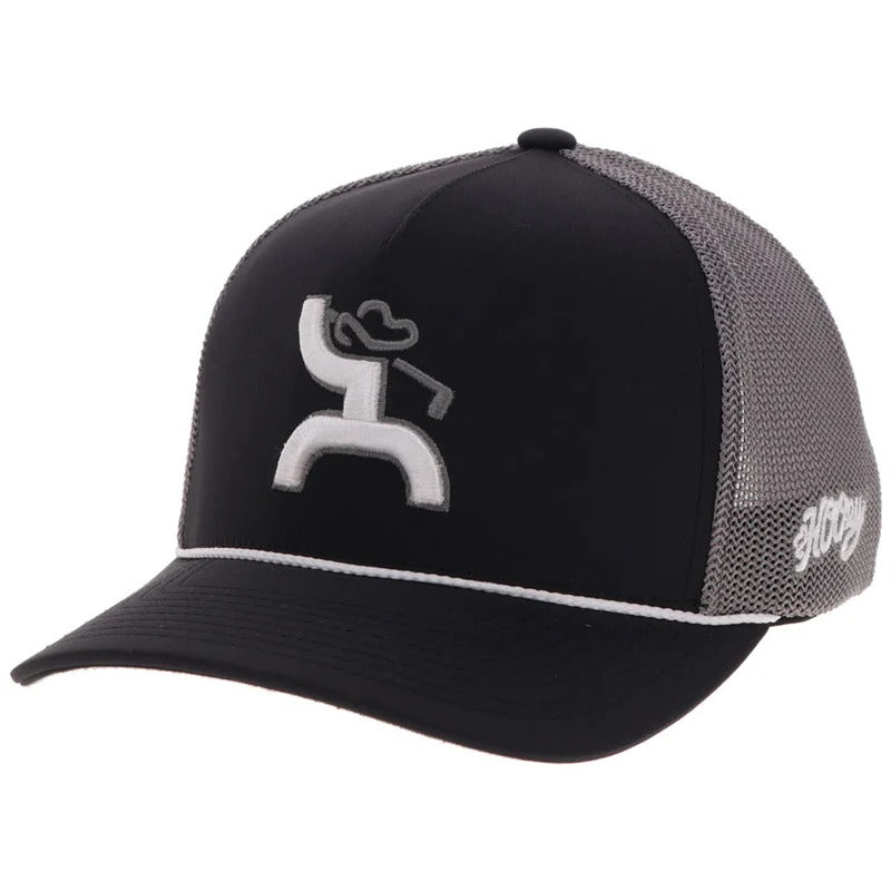 The Cowboy Golf Pro Hat by Hooey in Blk/Grey