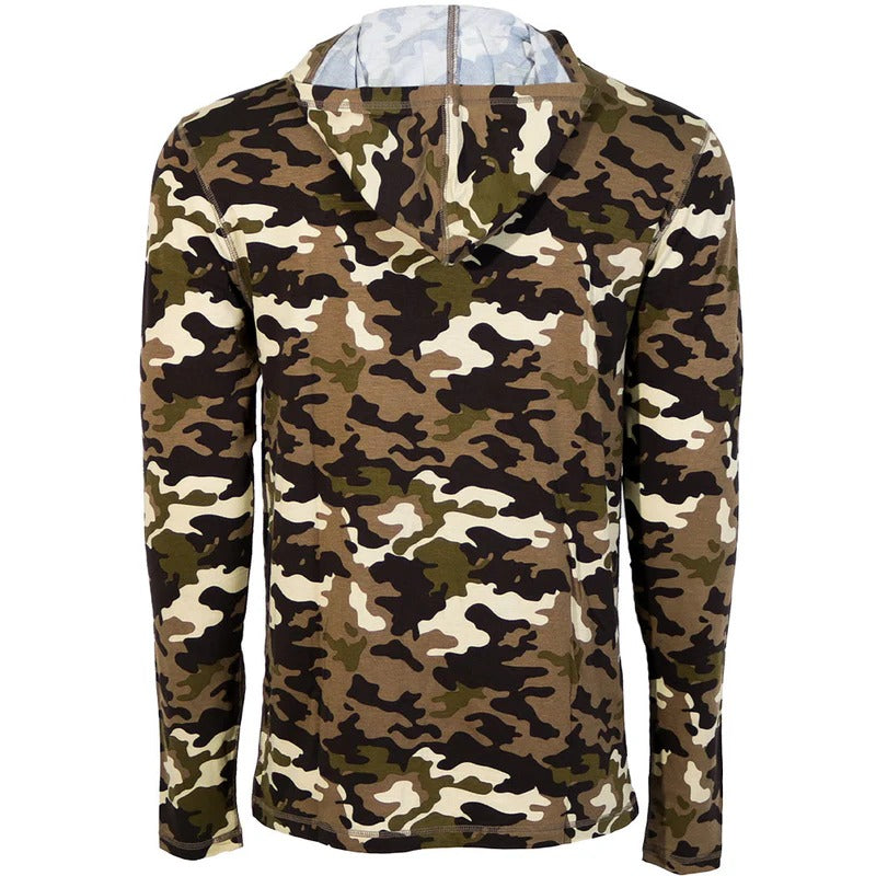 The Captain Camo L/S Hooded Shirt by Hooey