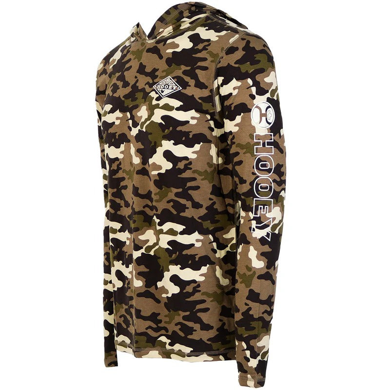 The Captain Camo L/S Hooded Shirt by Hooey