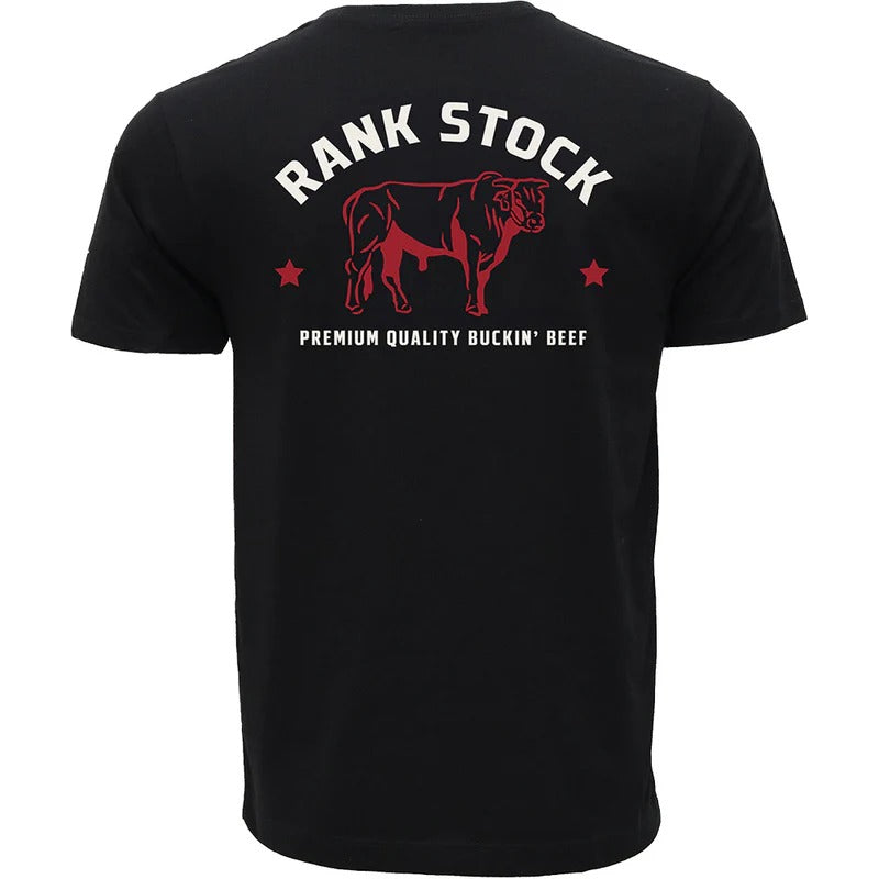 The Rank Stock Tee by Hooey in Black/Red