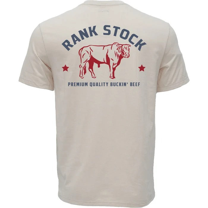 The Charbray Rank Stock Pocket T-Shirt by Hooey in White