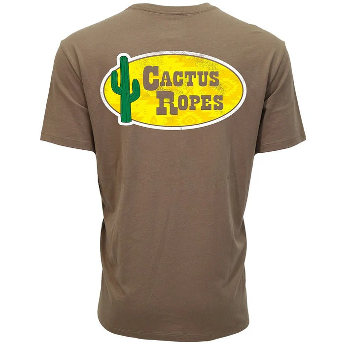The Cactus Ropes T-shirt by Hooey in Dirt Brown