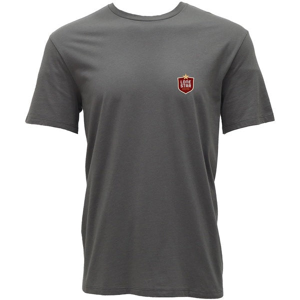 the Armadilla Lone Star T-Shirt by Hooey in Charcoal