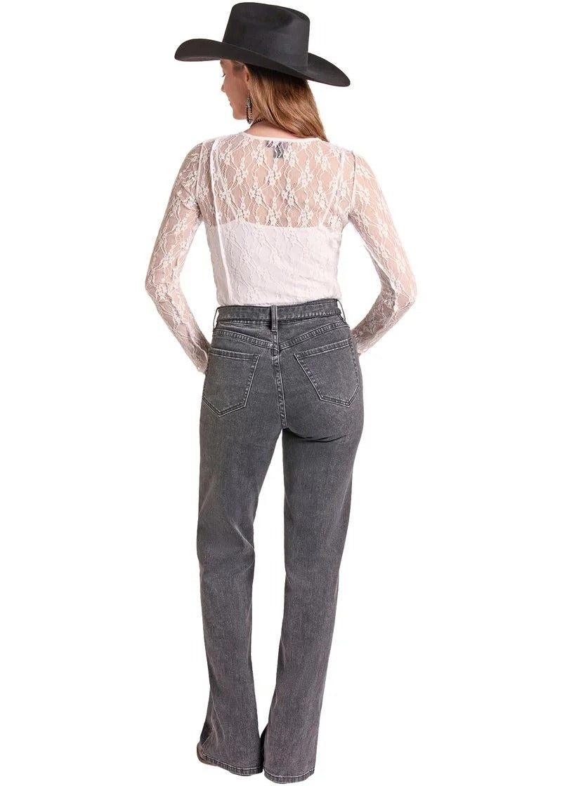 The Cream Puff Lace Mesh Shirt by Rock & Roll Denim