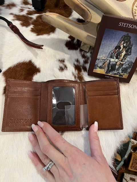 The Big N' Rich Trifold Wallet By Stetson