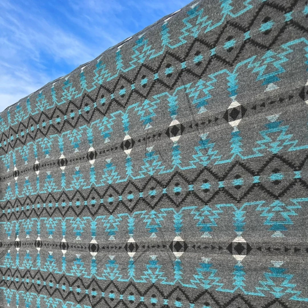 The Turquoise Horizon Aztec Throw Blanket By Buffalo Cross