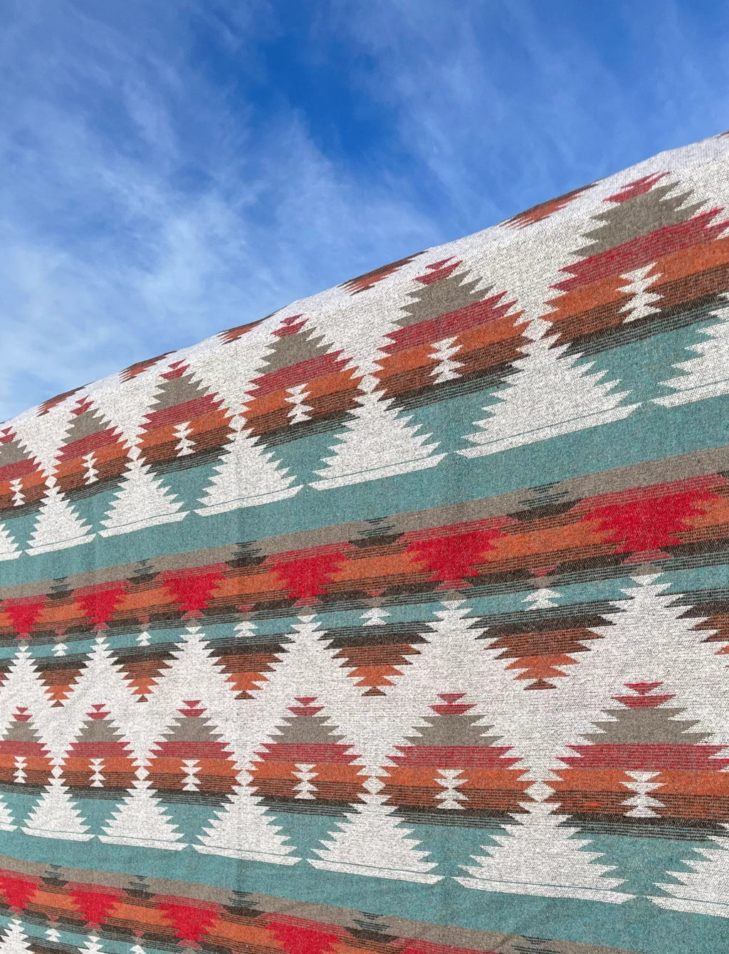 The Grey Diamond Aztec Throw Blanket By Buffalo Cross