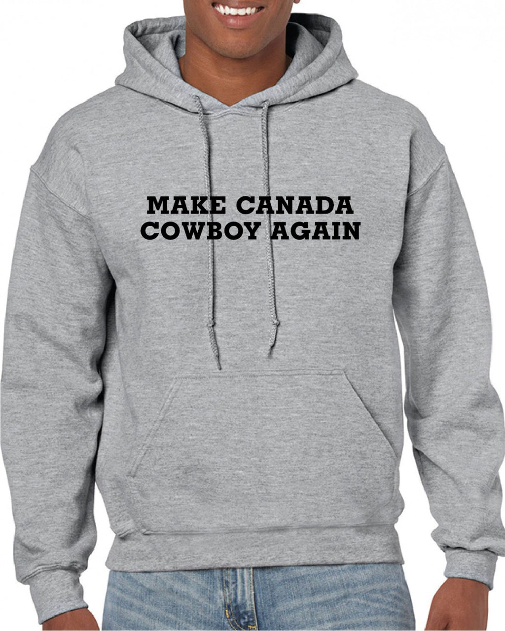 Make Canada Cowboy Again Hoodie (MCCA) - Heathered Grey