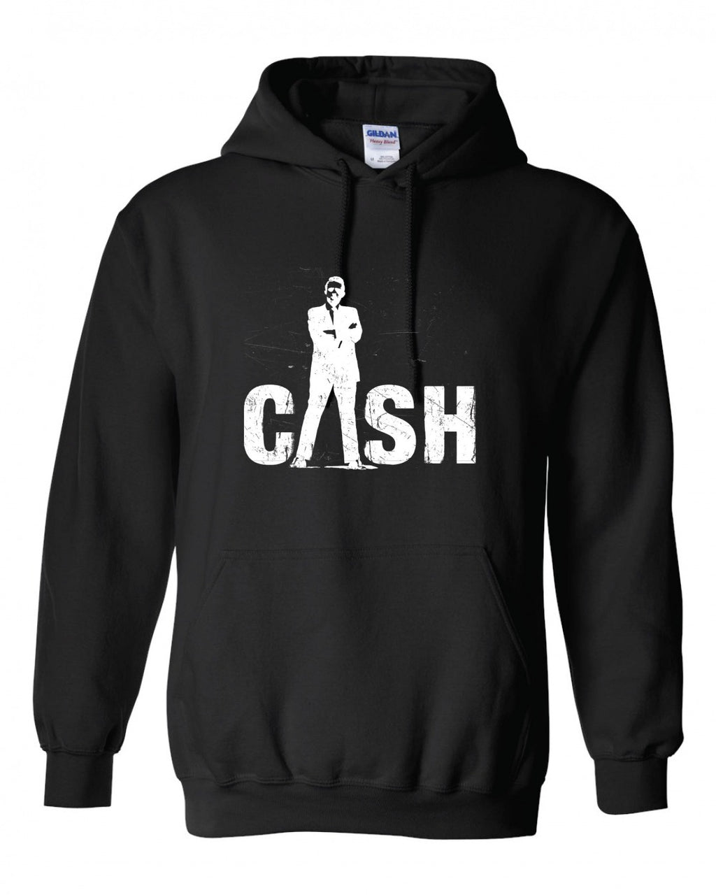 Fulsom Prison Johnny CASH Hoodie by TFP - Black