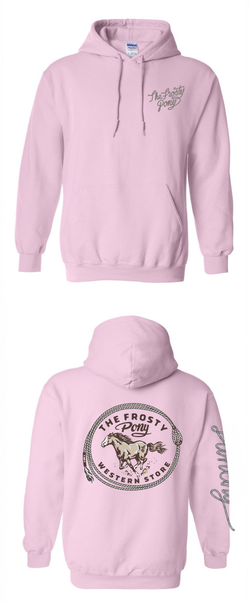 The Frosty Pony Hoodie in Pinkalicious Paradise
