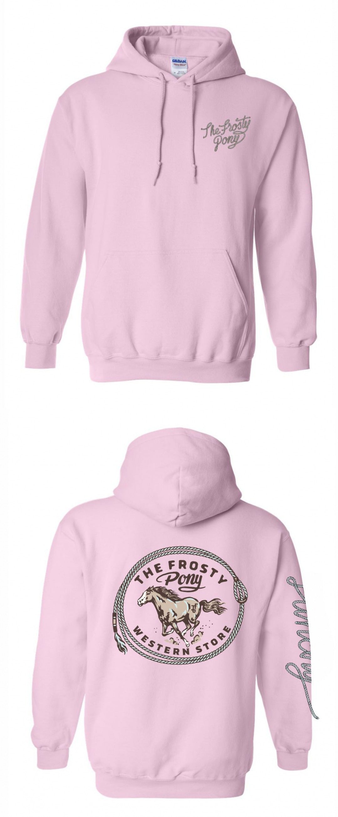 The Frosty Pony Hoodie in Pinkalicious Paradise