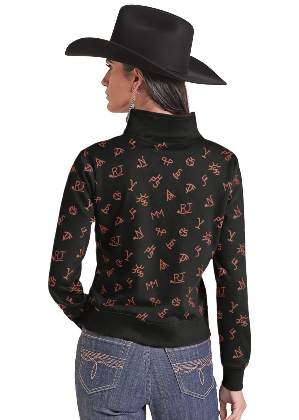 The Branded Babe Quarter Zip Sweatshirt By Panhandle Slim