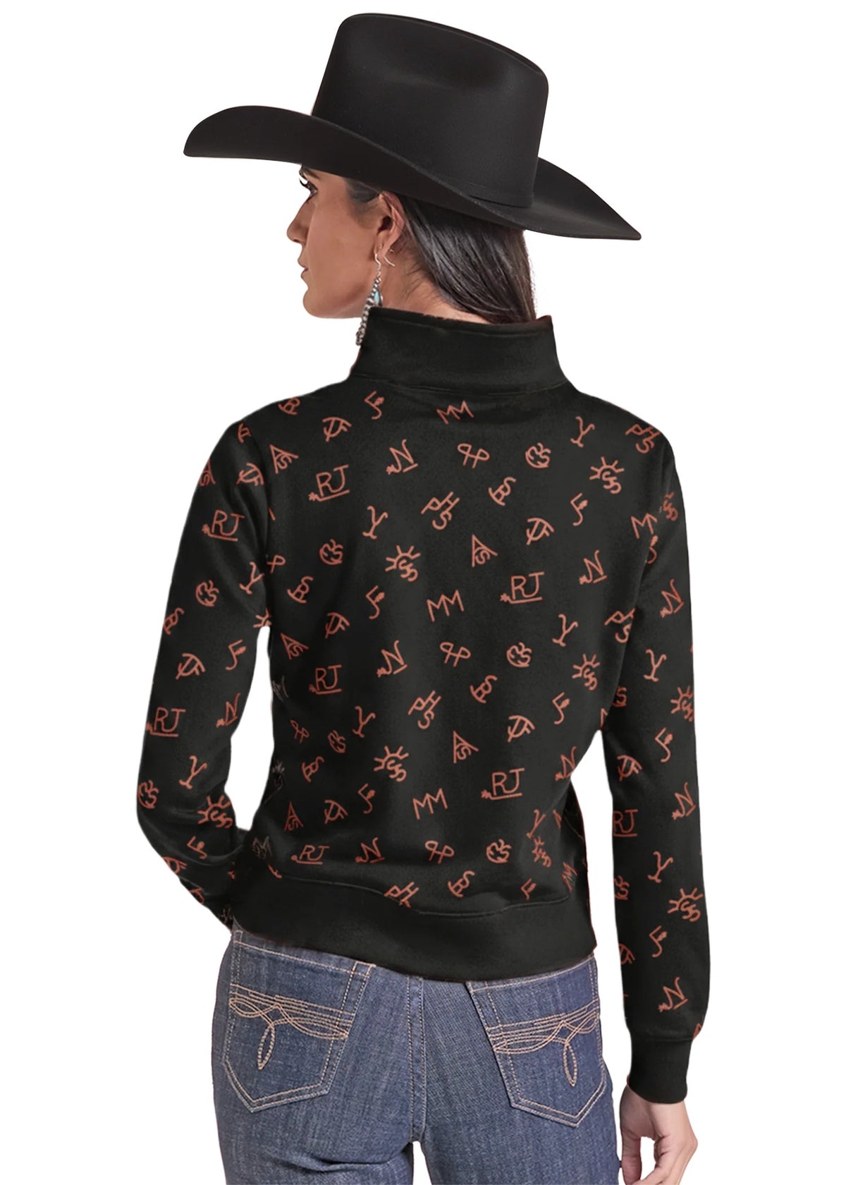 The Branded Babe Quarter Zip Sweatshirt By Panhandle Slim