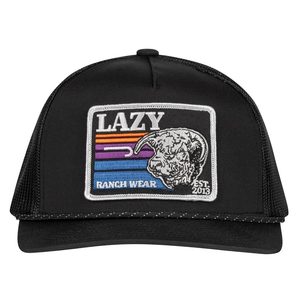 The Sunset Retro Cap in Blk by Lazy J Ranch