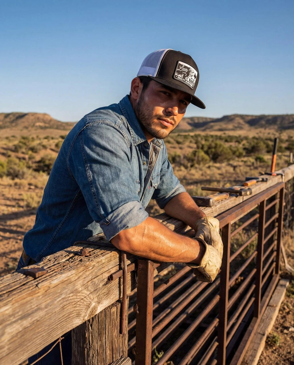 The Legado Trucker Cap by Lazy J Ranch