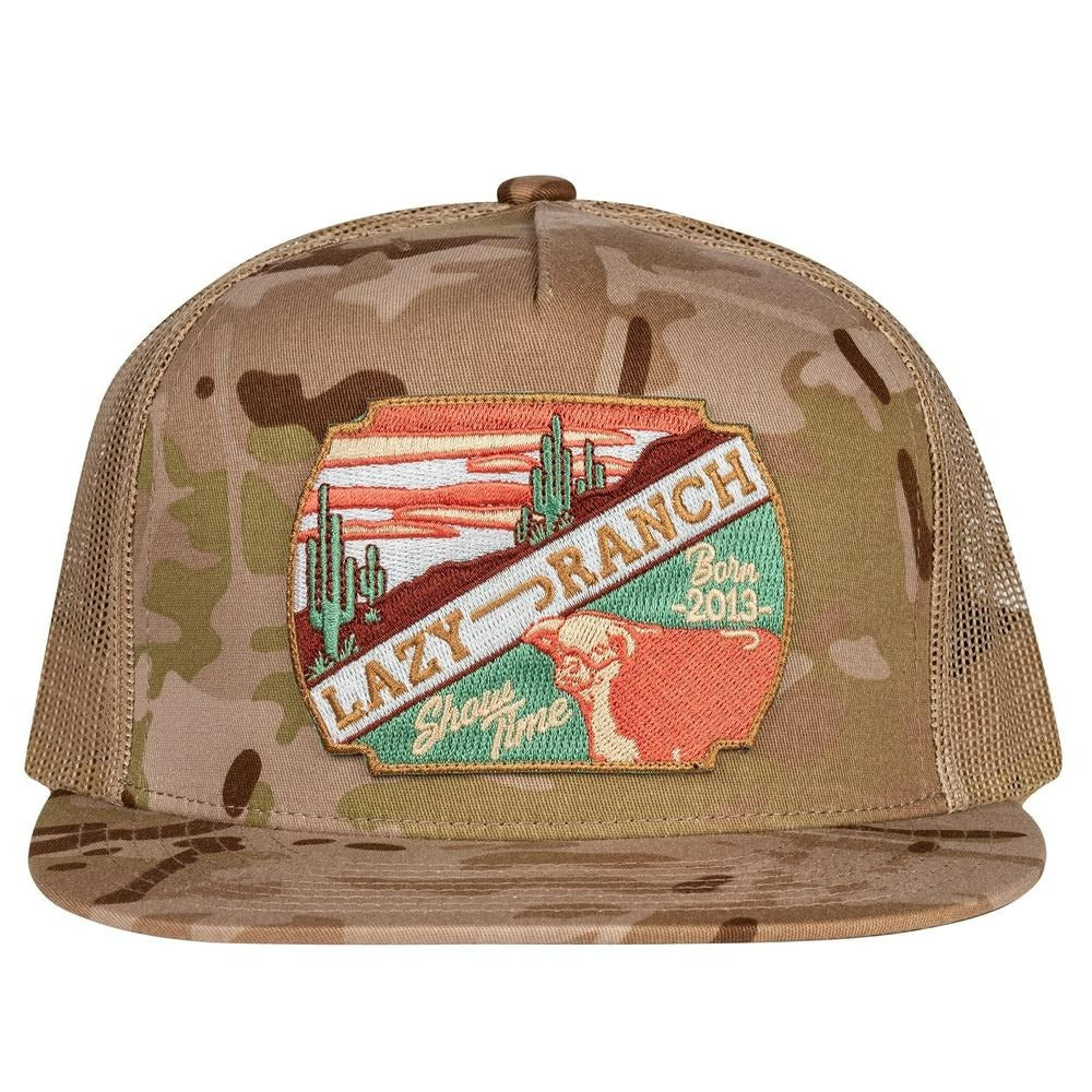 The Camo Show Time Trucker Cap by Lazy J Ranch