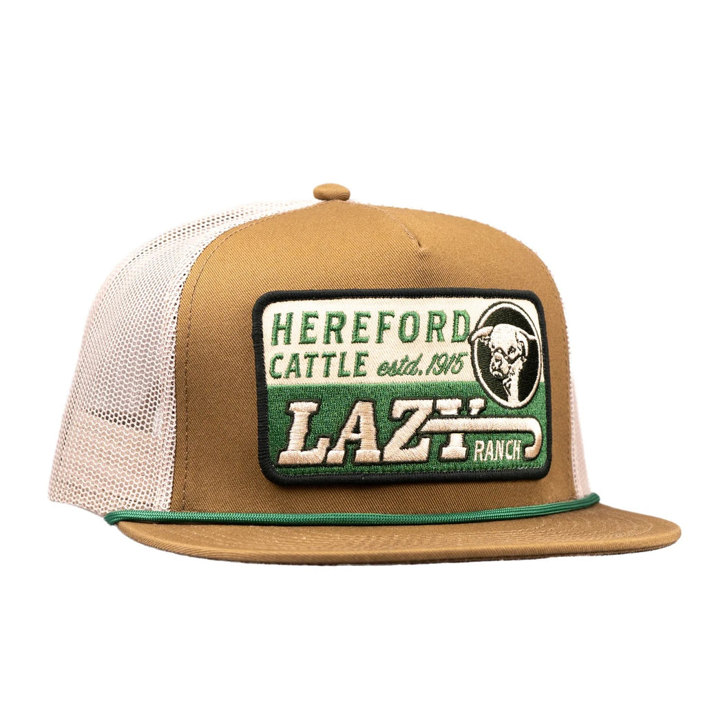 The Classic Hereford Cattle Trucker Cap by Lazy J Ranch