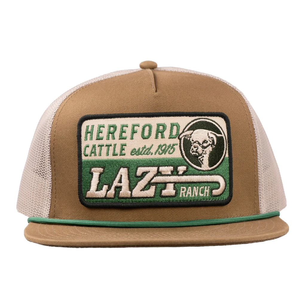 The Classic Hereford Cattle Trucker Cap by Lazy J Ranch