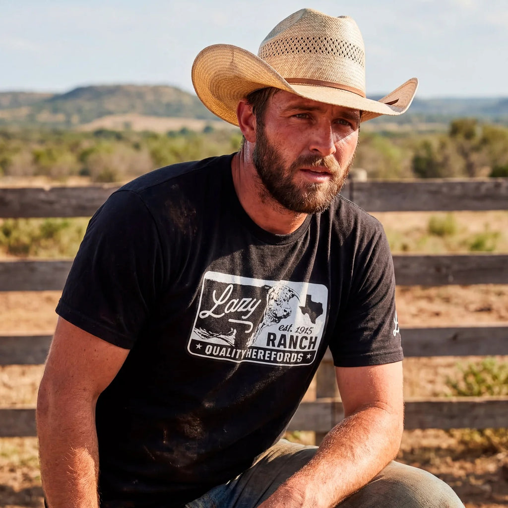 The Legado T-Shirt in Black by Lazy J Ranch