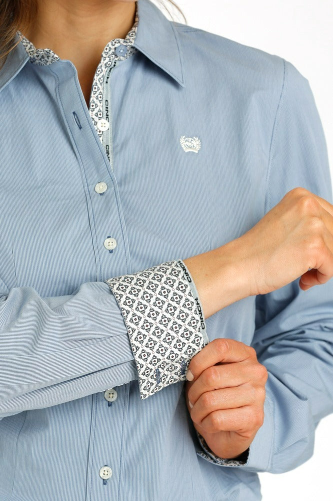 The Baby Blues Button Up Shirt by Cinch