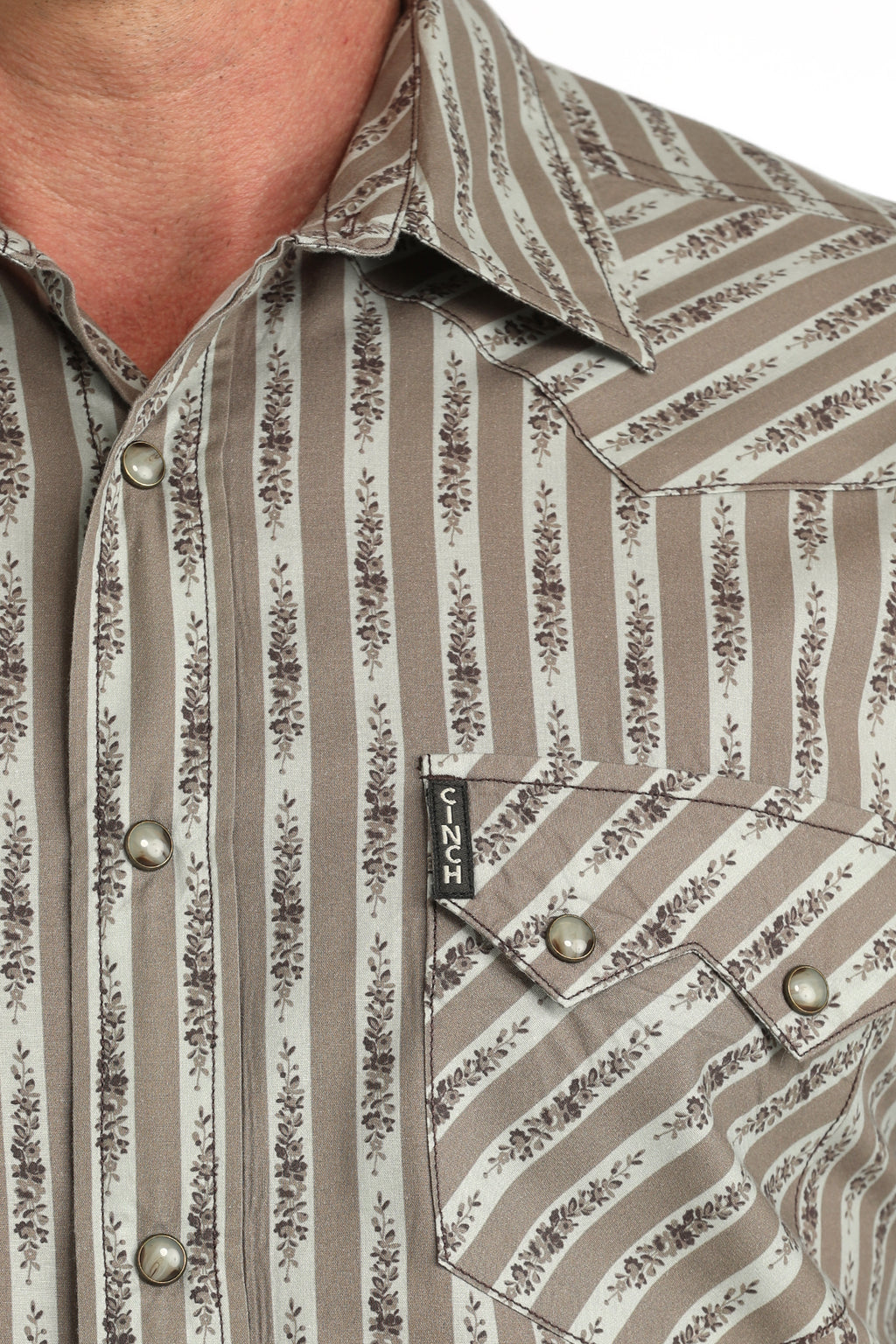 The Prairie Gold Pearl Snap Modern Fit Shirt by Cinch