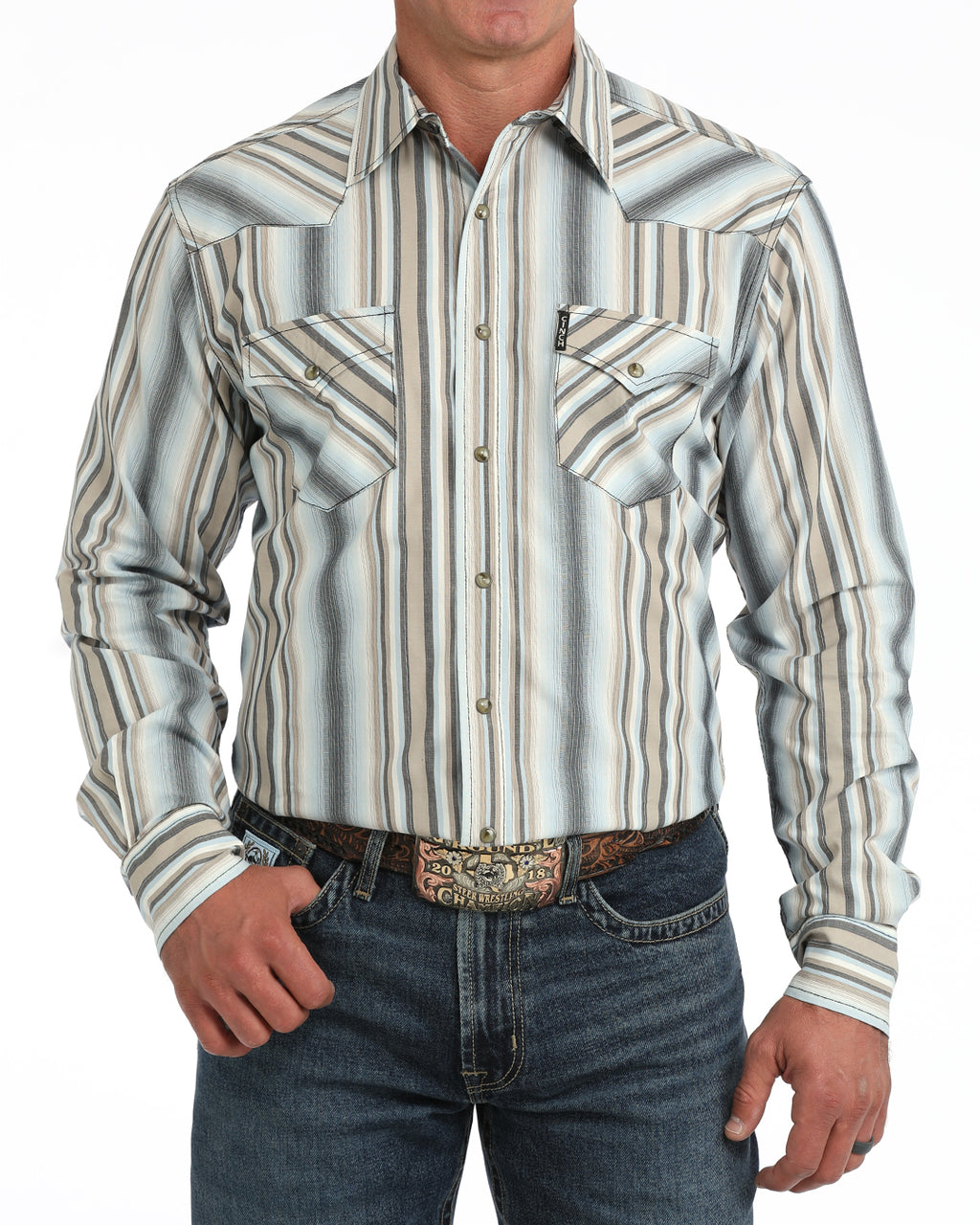 The Arlington Pearl Snap Modern Fit Shirt by Cinch