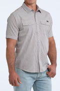 The Barton Brown Short Sleeve Pearl Snap by Cinch