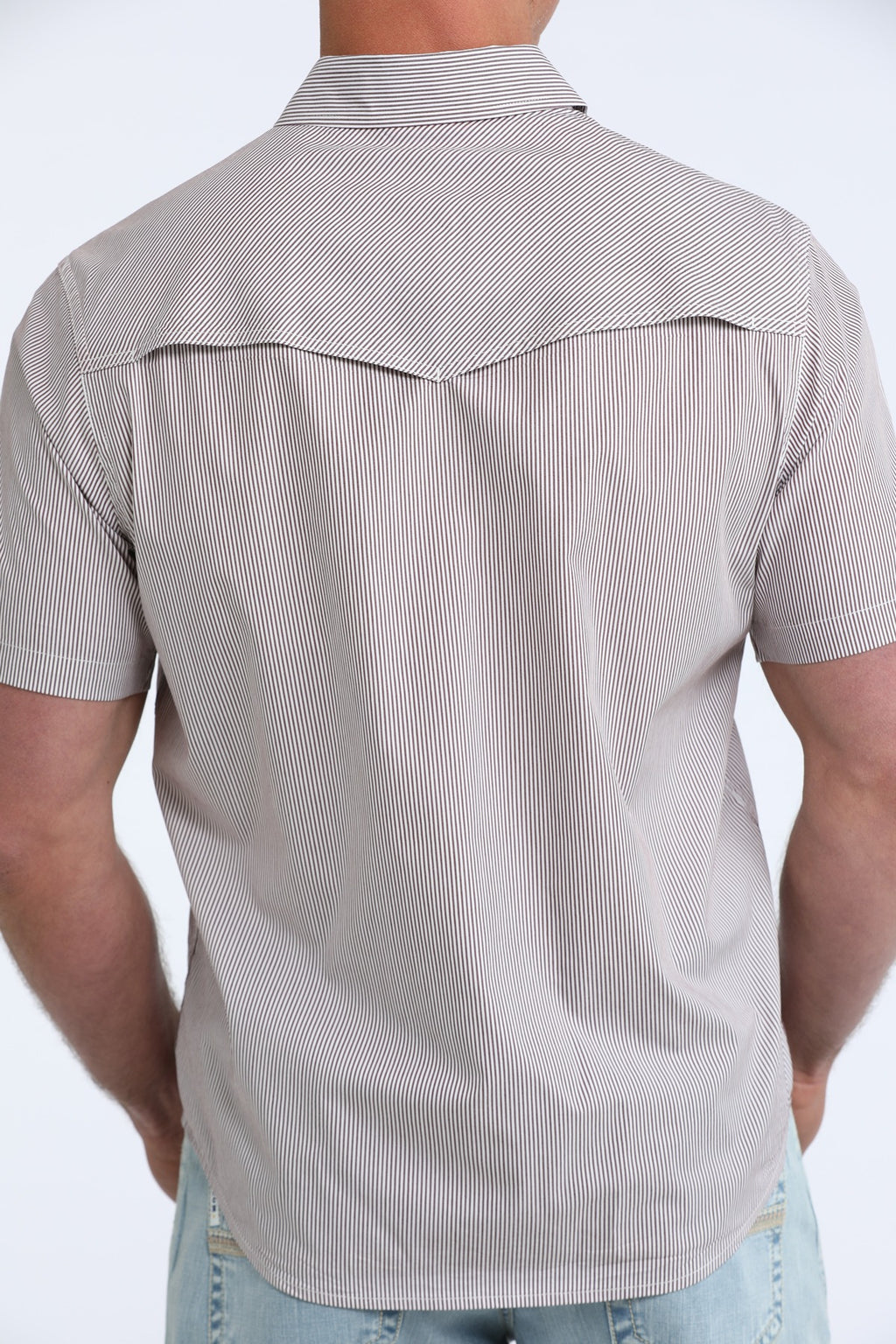 The Barton Brown Short Sleeve Pearl Snap by Cinch