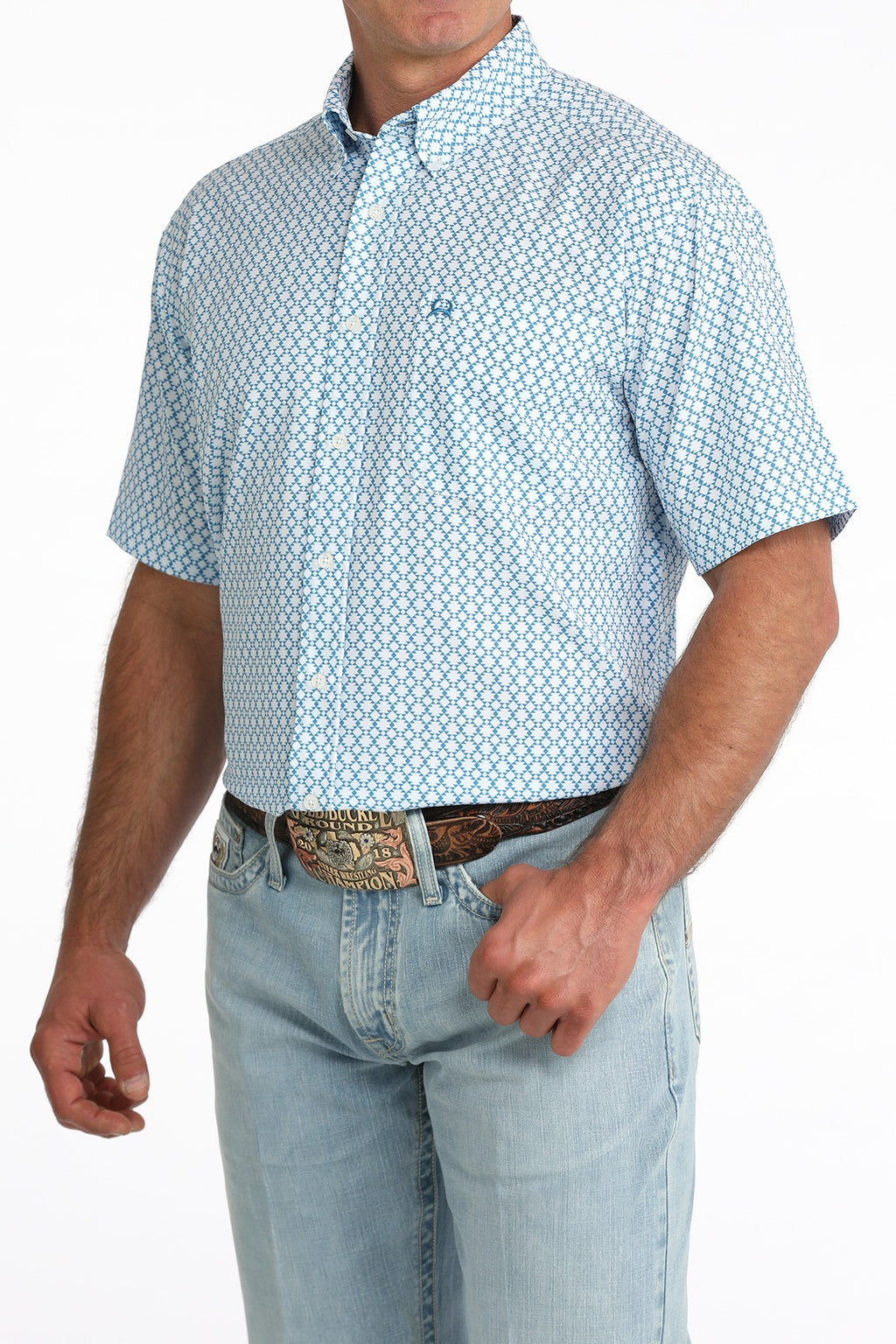 The South Texas Cow Puncher Short Sleeve Button Up by Cinch