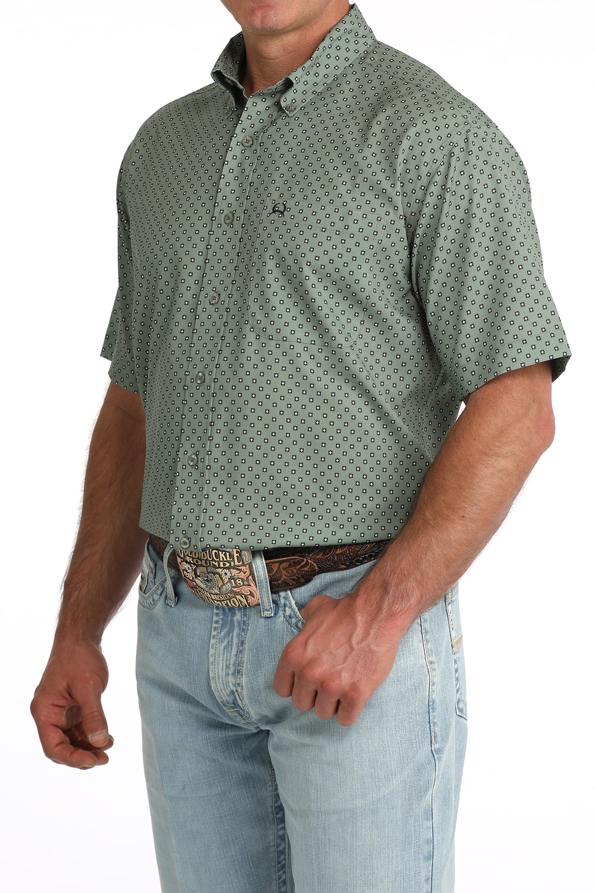 The High Class Cattlemen Arenaflex Button Up Shirt by Cinch